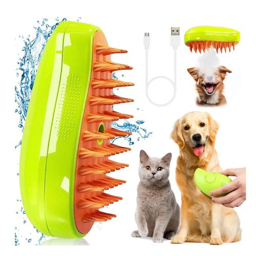 Cepillo De Vapor Para Gatos y Perros 3 En 1