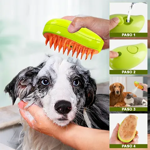Cepillo De Vapor Para Gatos y Perros 3 En 1