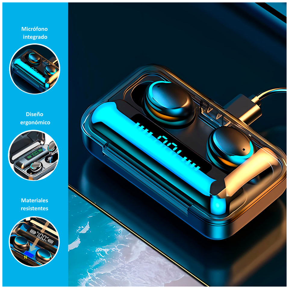AUDÍFONOS BLUETOOTH F9-5 TWS | NEGRO