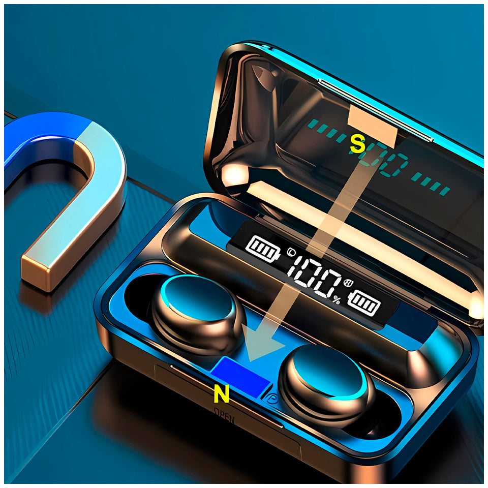 AUDÍFONOS BLUETOOTH F9-5 TWS | NEGRO
