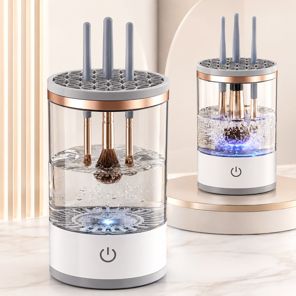 Limpiador y Secador Eléctrico de Brochas de Maquillaje