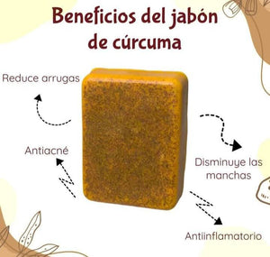 JABÓN DE CÚRCUMA 100% NATURAL