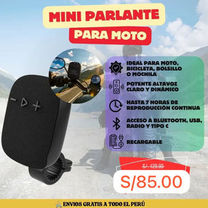 PARLANTE BLUETOOH PARA BICILETA Y MOTO