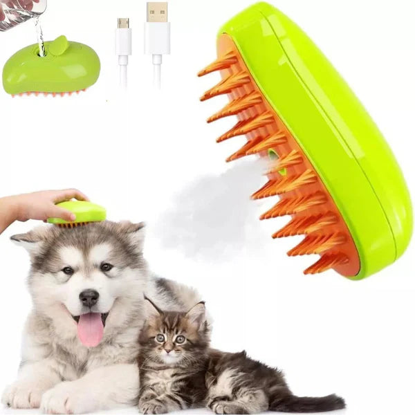 Cepillo De Vapor Para Gatos y Perros 3 En 1
