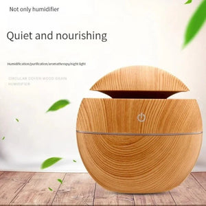 Humidificador de aire de grano de madera Beige